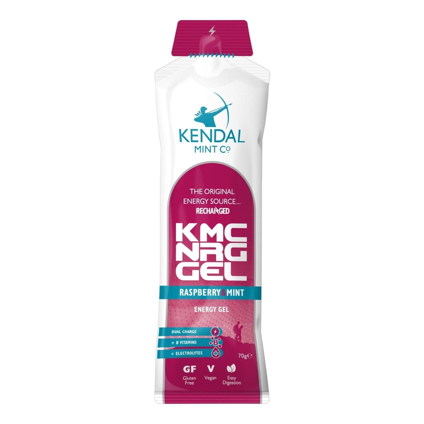 KMC NRG GEL Raspberry & Mint Energy Gel 70g-4