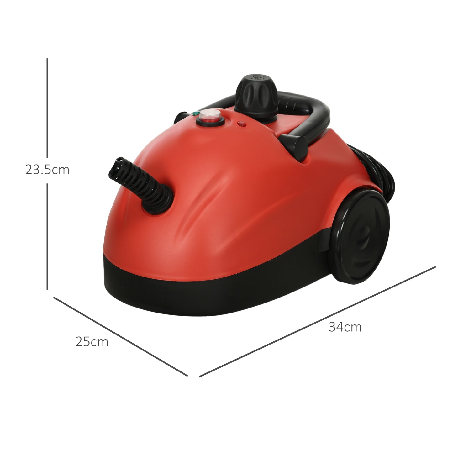 Portable Steam Cleaner for Chemical Free Cleaning, 3.5bar Multi-purpose Steamer w/ 13 Pieces Accessory, Steam Mop for Kitchen by HOMCOM-1