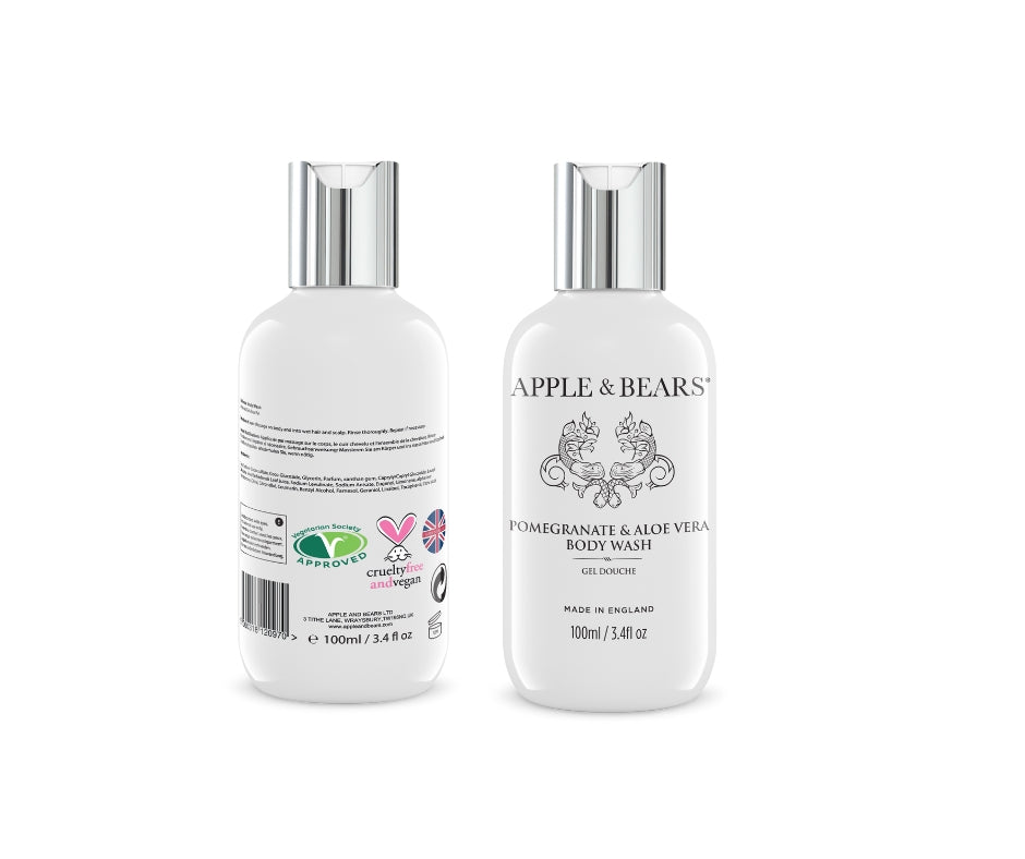 Pomegranate & Aloe Vera Body Wash Travel 100ml /3.4 fl oz-1