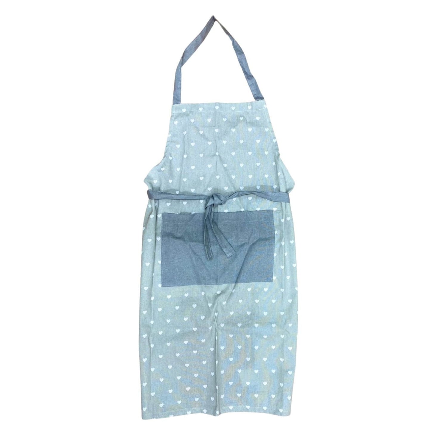 Kitchen Apron With A Grey Heart Print Design-0