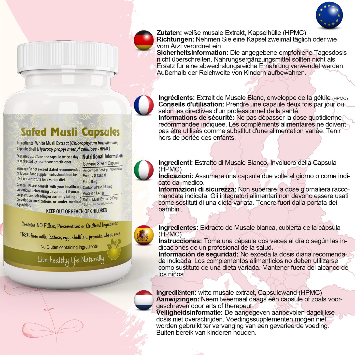 Safed Musli Capsule (Chlorophytum Borivilianum)-1