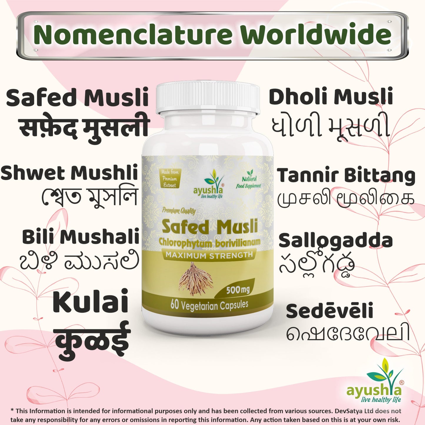 Safed Musli Capsule (Chlorophytum Borivilianum)-3
