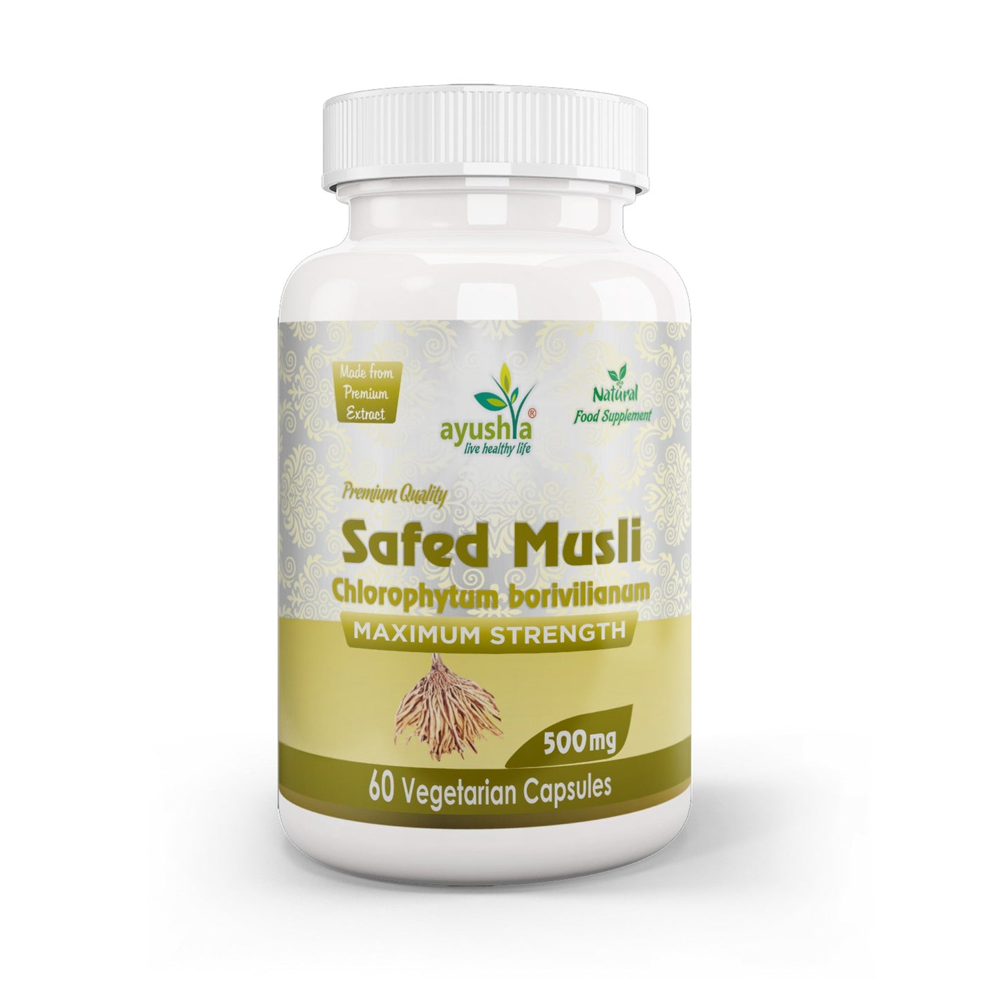 Safed Musli Capsule (Chlorophytum Borivilianum)-0