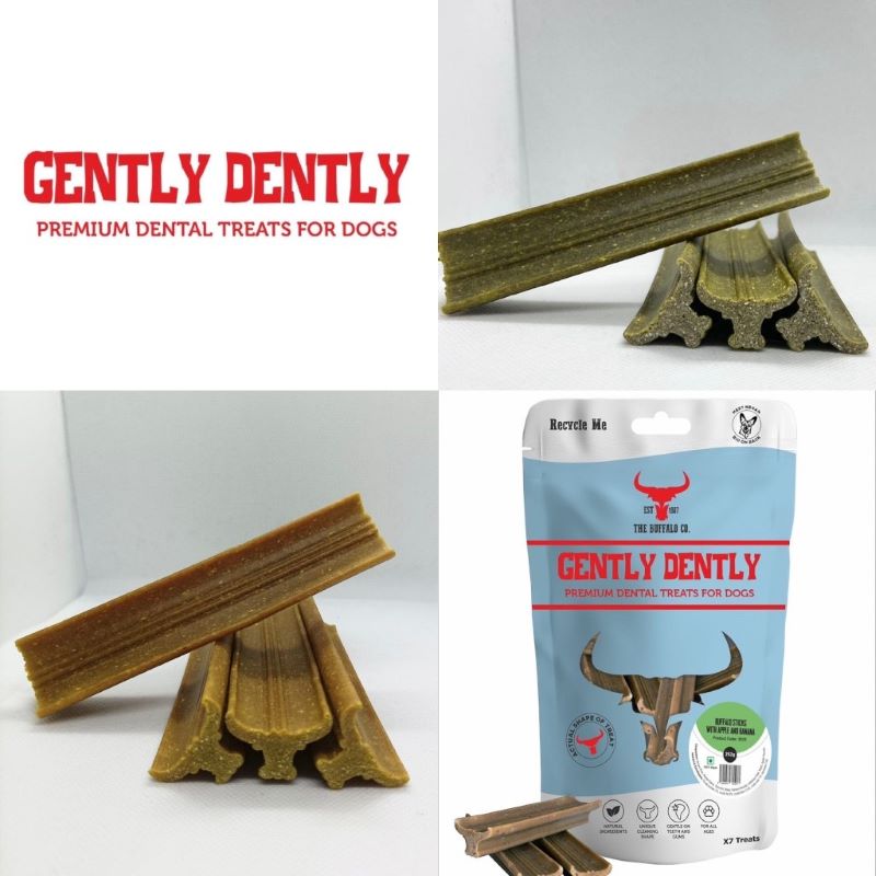 Gently Dently- Fresh Breath Mint Dental Treats for Dogs 175g-2