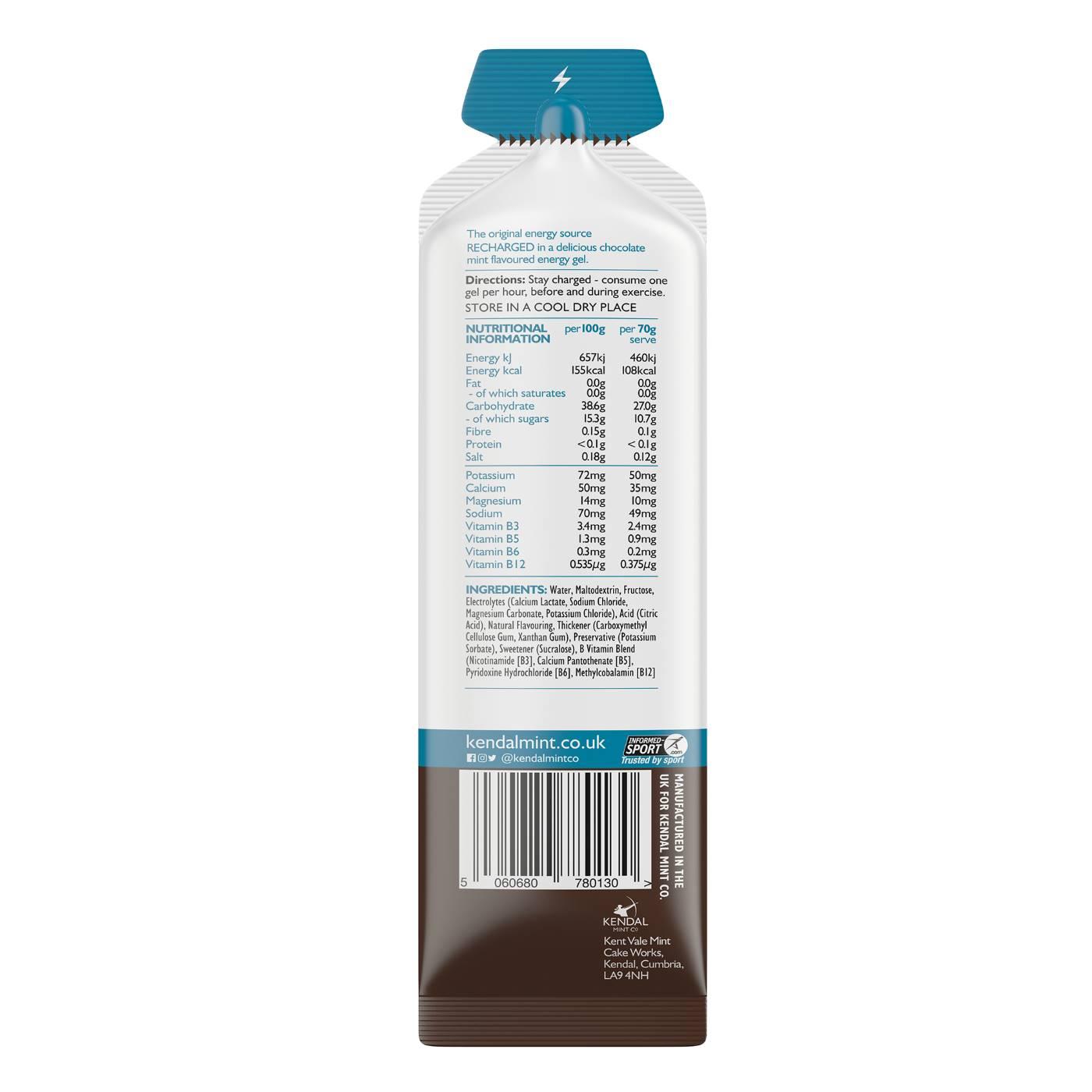 KMC NRG GEL Chocolate Mint Flavour Bundle L (48x70g Gels)-4