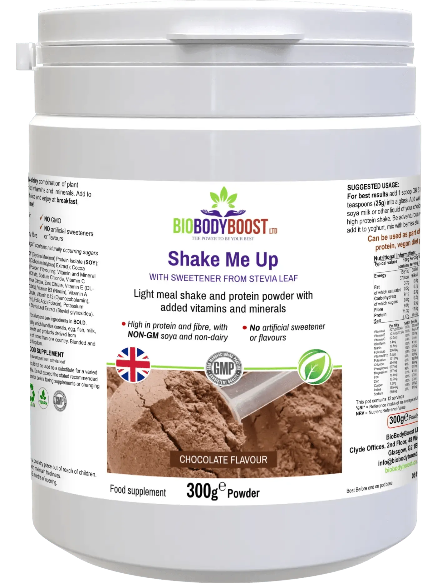 Shake Me Up (Chocolate )- Vegan Meal Shake-0