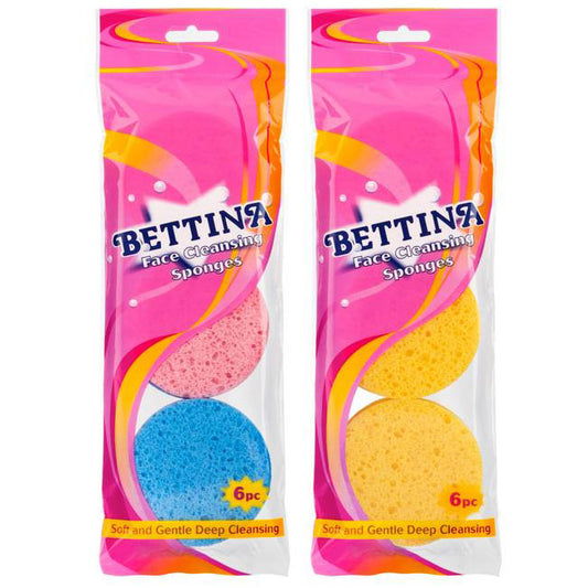 Bettina Face Cleansing Sponges 6 Pack-0