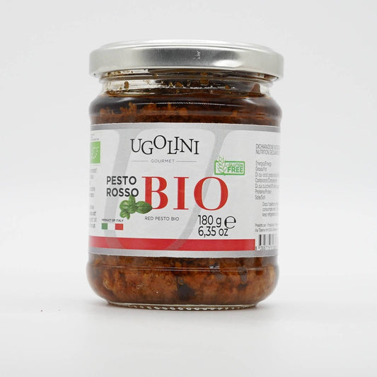 Pesto rosso bio senza glutine 180 gr-0