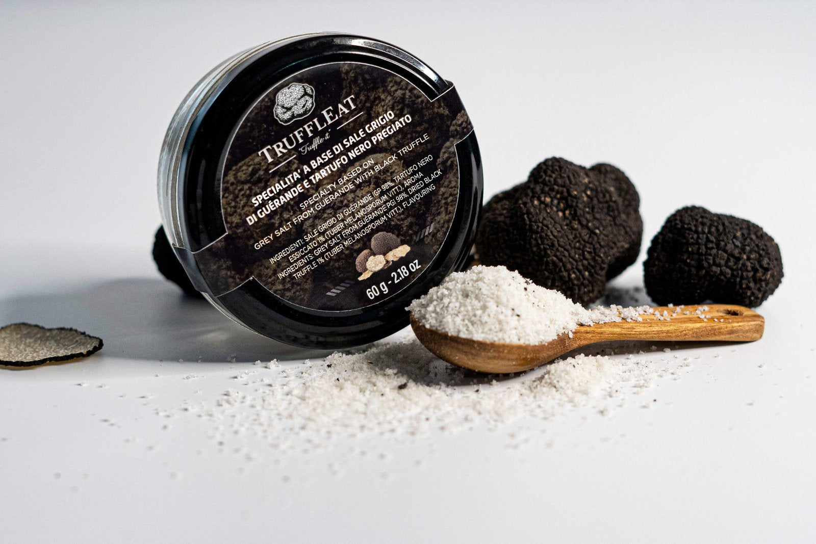 Sale grigio di Guérande e tartufo nero 60 gr-2