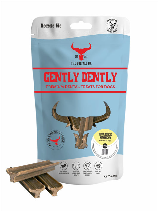 Gently Dently- Chicken Dental Treats for Dogs 175g-0