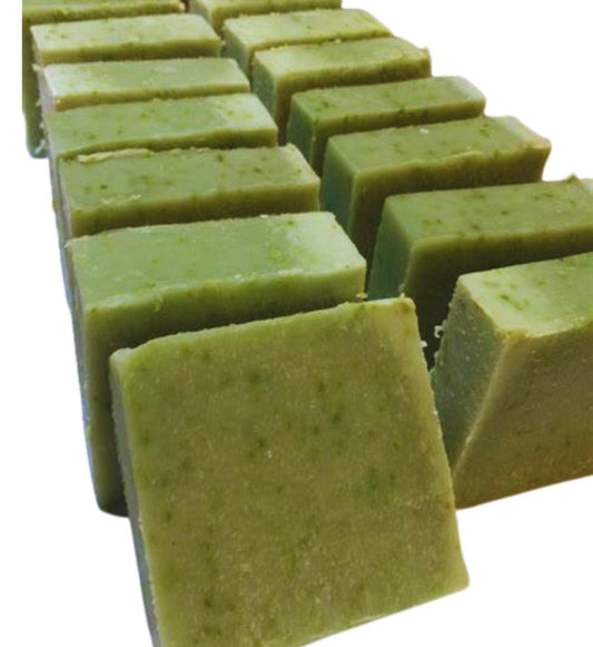 Fresh Cucumber and Mint Soap Slice with Mint and Lemon Essential Oils and Shea Butter, Palm Free-0