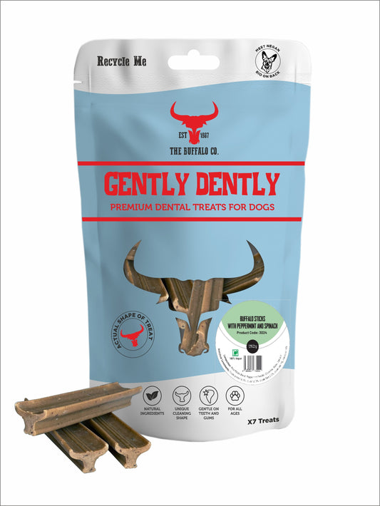 Gently Dently- Fresh Breath Mint Dental Treats for Dogs 175g-0