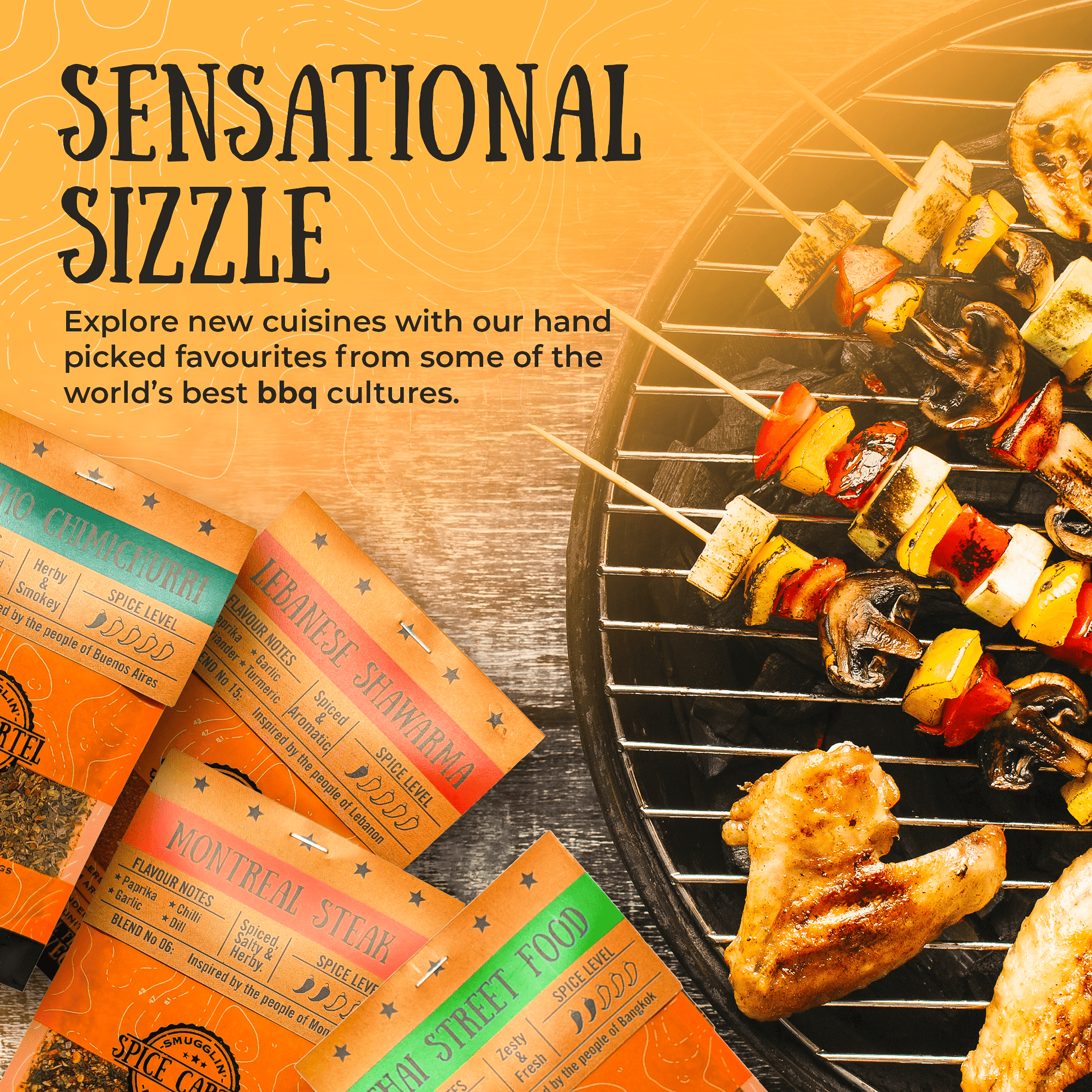 BBQ Bangers Gift Box | BBQ Rubs From Around The World-3