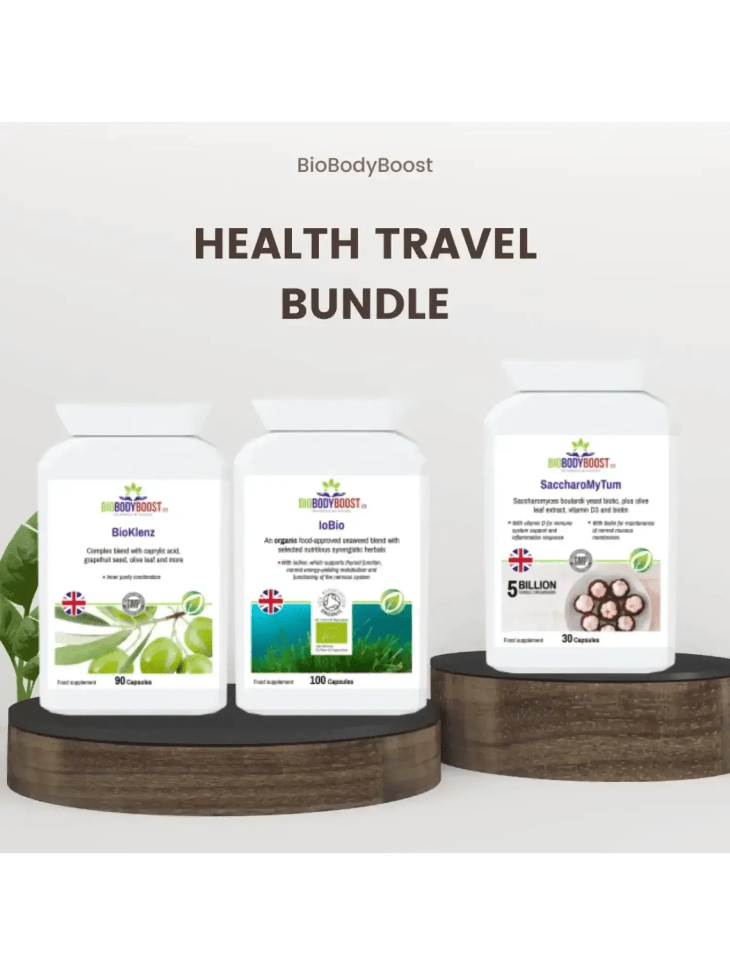 Biobodyboost Health & Wellness Travel Pack - Portable Food Supplement Bundle-0